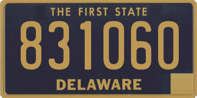 DE license plate 831060
