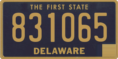DE license plate 831065