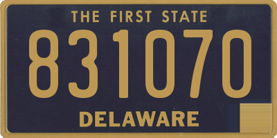 DE license plate 831070