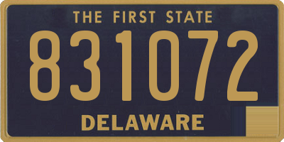 DE license plate 831072