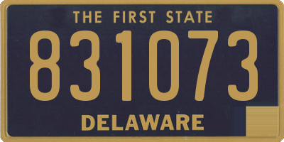 DE license plate 831073