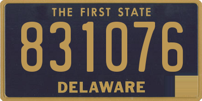 DE license plate 831076