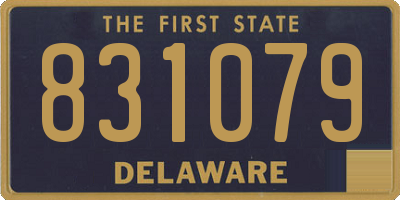 DE license plate 831079