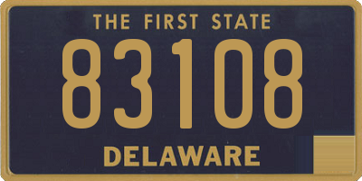 DE license plate 83108