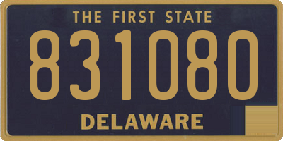 DE license plate 831080