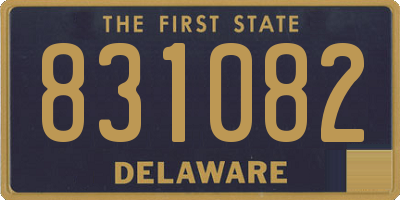DE license plate 831082