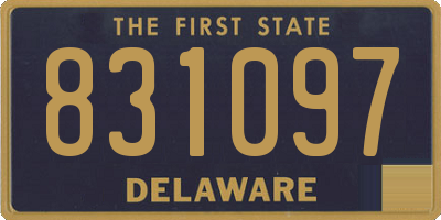 DE license plate 831097