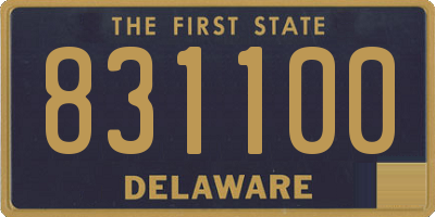 DE license plate 831100