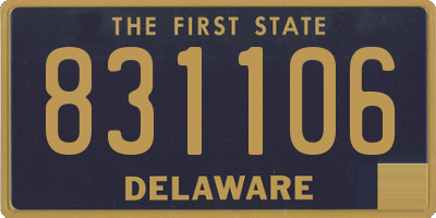 DE license plate 831106