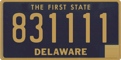 DE license plate 831111