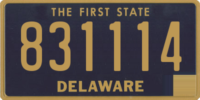 DE license plate 831114