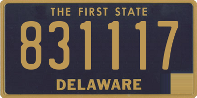 DE license plate 831117