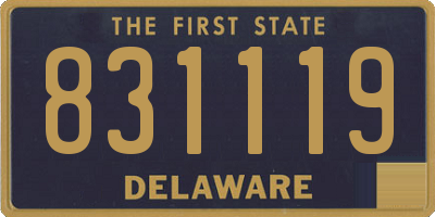 DE license plate 831119