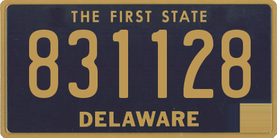 DE license plate 831128