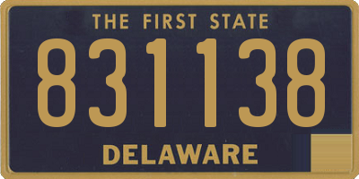DE license plate 831138