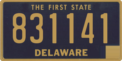 DE license plate 831141