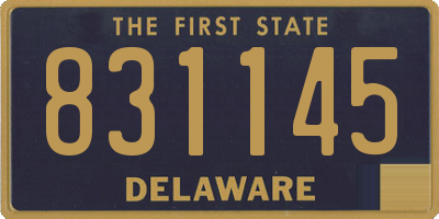 DE license plate 831145