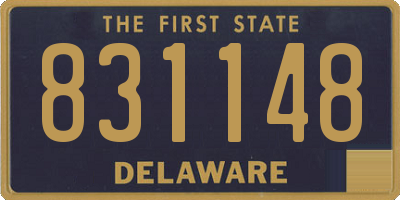DE license plate 831148
