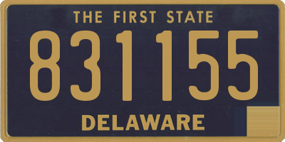 DE license plate 831155