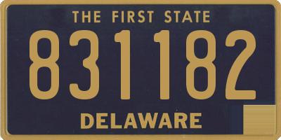 DE license plate 831182
