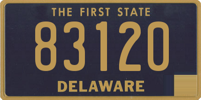 DE license plate 83120