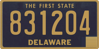 DE license plate 831204
