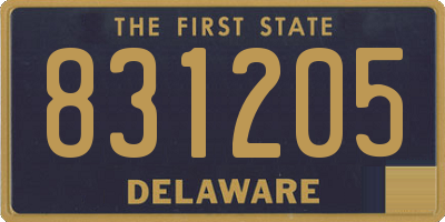 DE license plate 831205