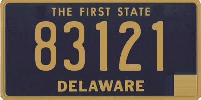 DE license plate 83121