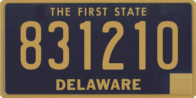 DE license plate 831210