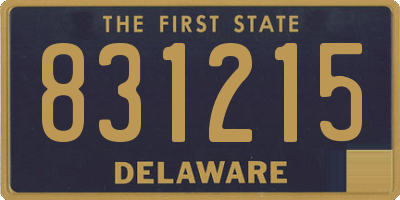 DE license plate 831215