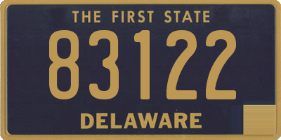 DE license plate 83122