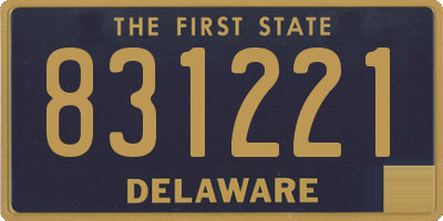 DE license plate 831221