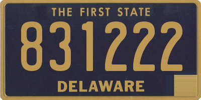 DE license plate 831222