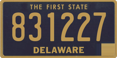 DE license plate 831227