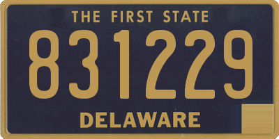 DE license plate 831229