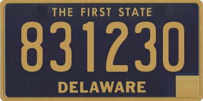 DE license plate 831230