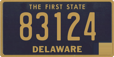 DE license plate 83124