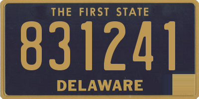 DE license plate 831241