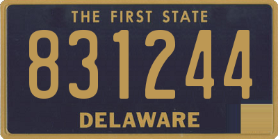 DE license plate 831244