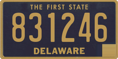 DE license plate 831246