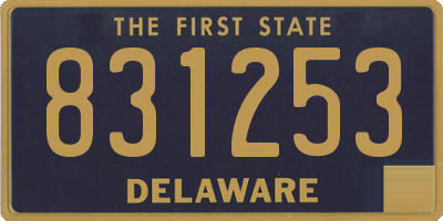 DE license plate 831253