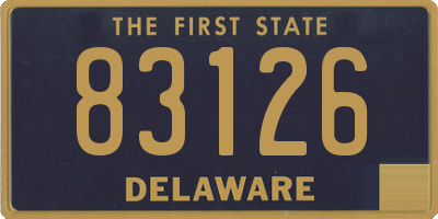 DE license plate 83126