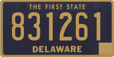 DE license plate 831261