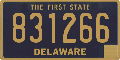 DE license plate 831266