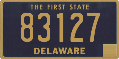 DE license plate 83127