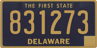 DE license plate 831273