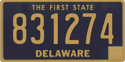DE license plate 831274