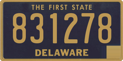 DE license plate 831278