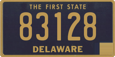 DE license plate 83128