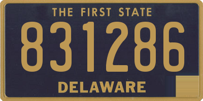 DE license plate 831286
